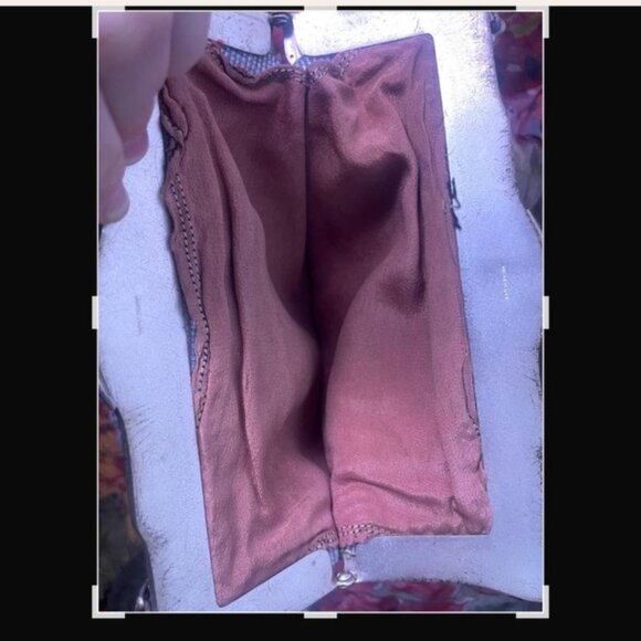 1920's silver plated beaded purse, butterfly beaded - Picture 6 of 6